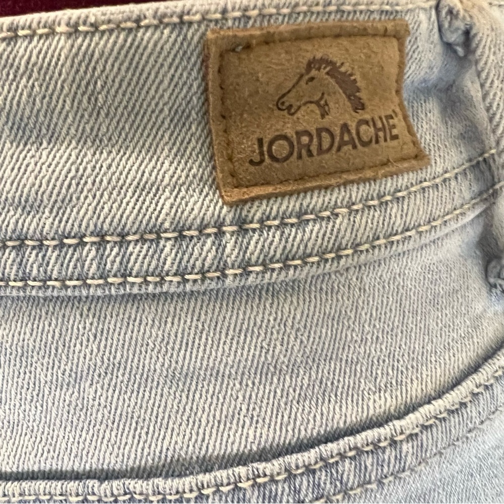 JORDACHE Boho Boyfriend Fit Daisy Jeans Yellow White Floral Light Blue Size 4 - Picture 8 of 16